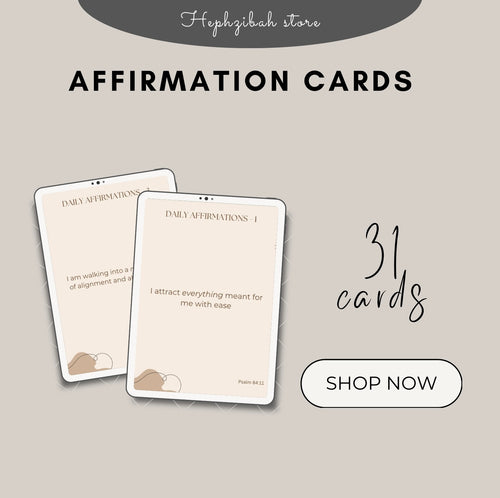 August affirmation cards